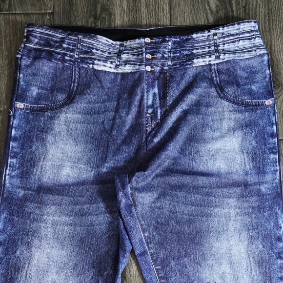 New Blue Jean Stretchy Jeggings – Size XL, High Rise & Comfy Fit - Picture 5 of 7